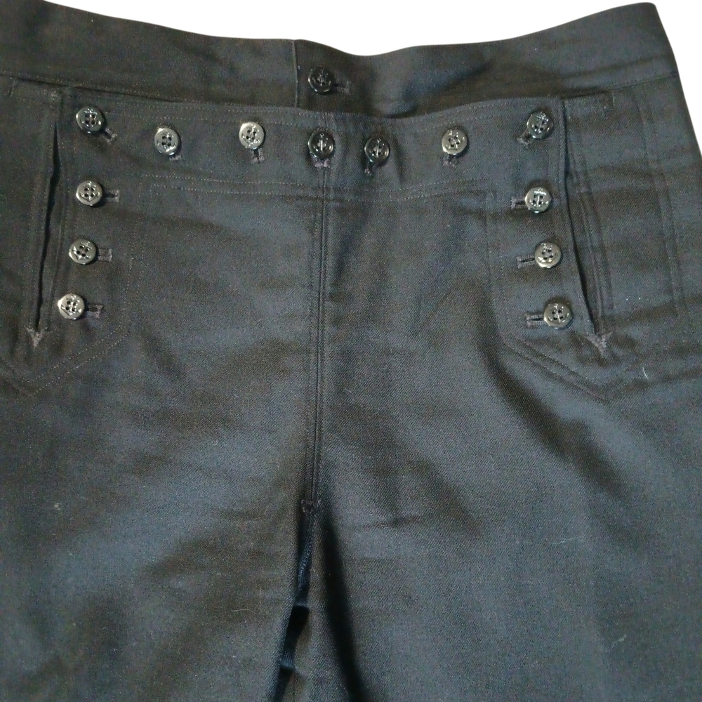 Official U.S. Navy Issued 13-Button Wool Slacks. 36 Waist 32 Inseam - Picture 3 of 11
